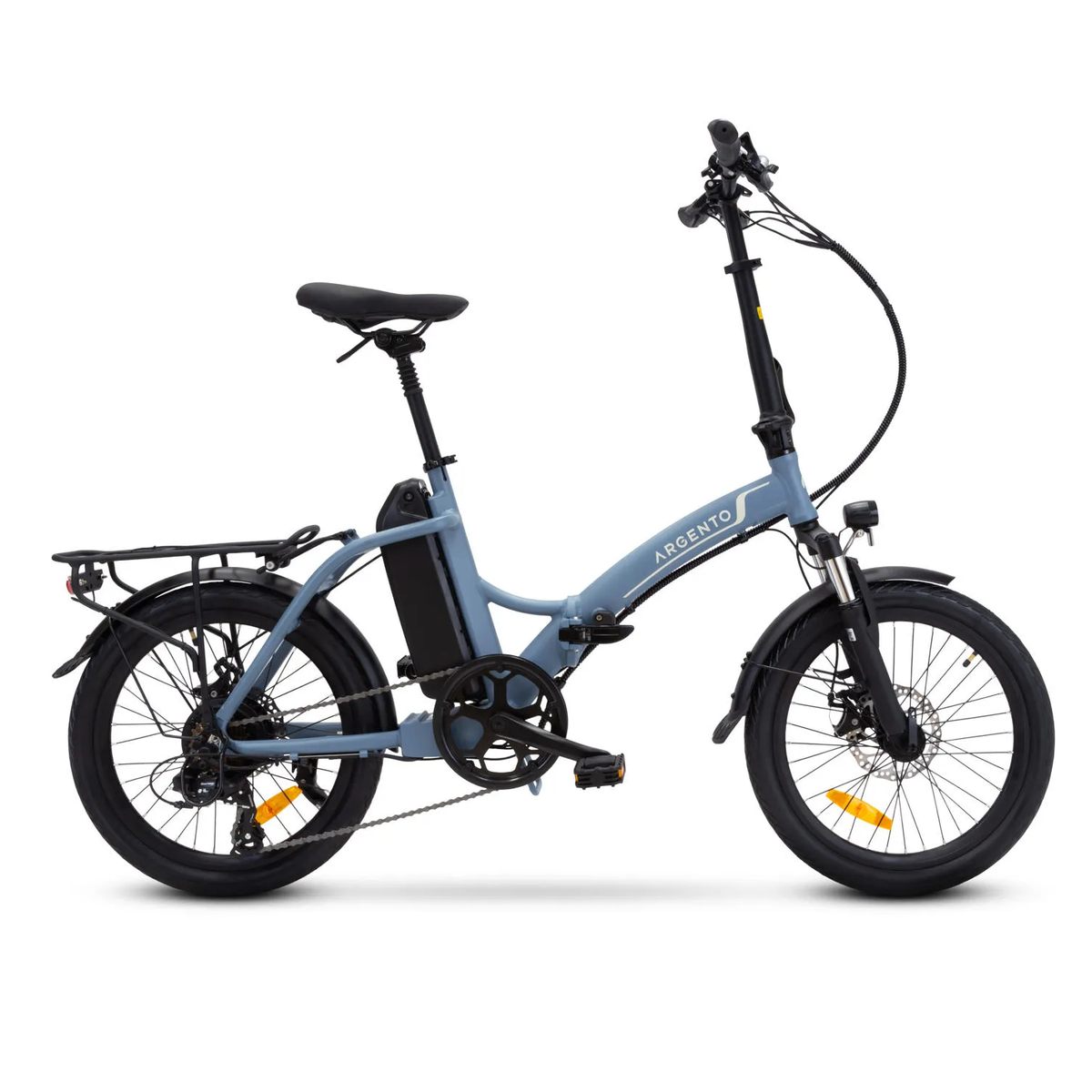 ARGENTO - EBIKE FOLDABLE PIUMA S - Nero/Gialla