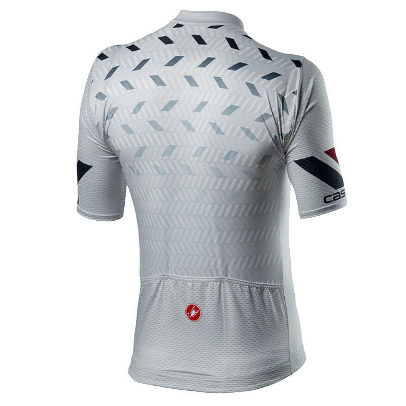 Maglia Castelli Manica Corta Avanti Jersey Grigio Silver