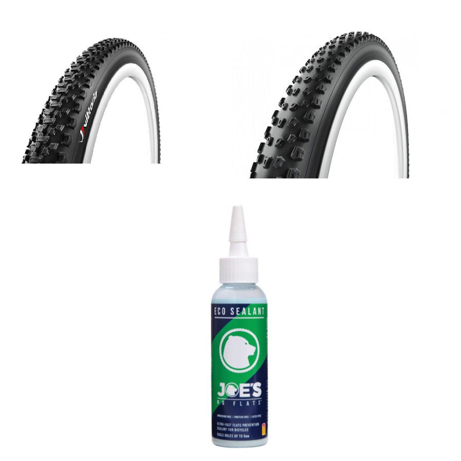 KIT TUBELESS: Vittoria Saguaro 29 x 2.25 TNT + Vittoria Peyote 29 x 2.25 TNT + Liquido Sigillante JOE'S Eco125 ml
