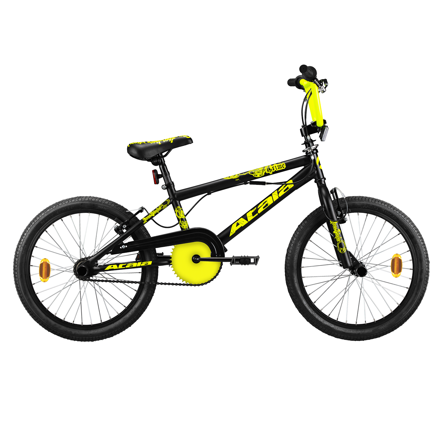Atala Bmx Freestyle Crime 20 pollici Nero Giallo Bicicletta ragazzo